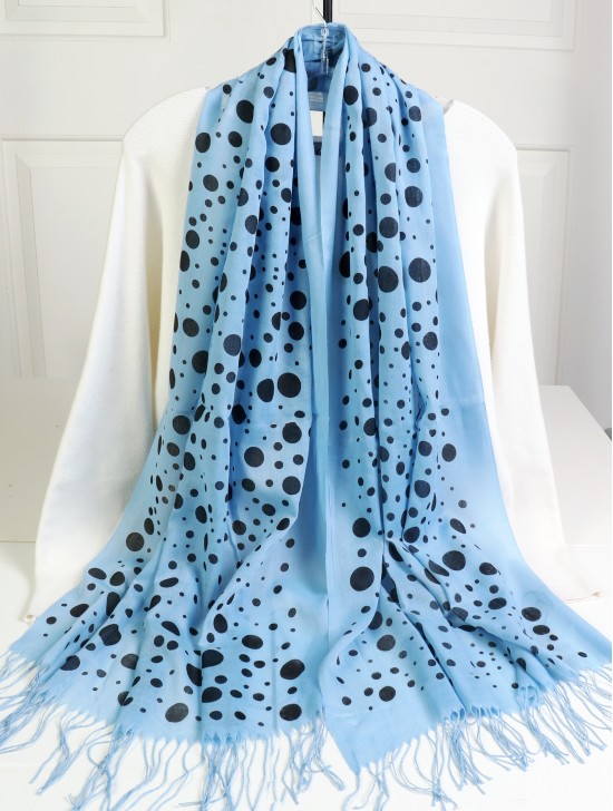 Mixed Polka Dots Print Fashion Scarf